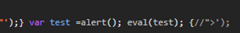 Executed in code